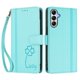 thumbnail image 3 of Funda Cartera Trébol para Samsung Galaxy A35 5G con Ranuras Tarjetas y Carga Inalámbrica Verde menta, 3 of 6