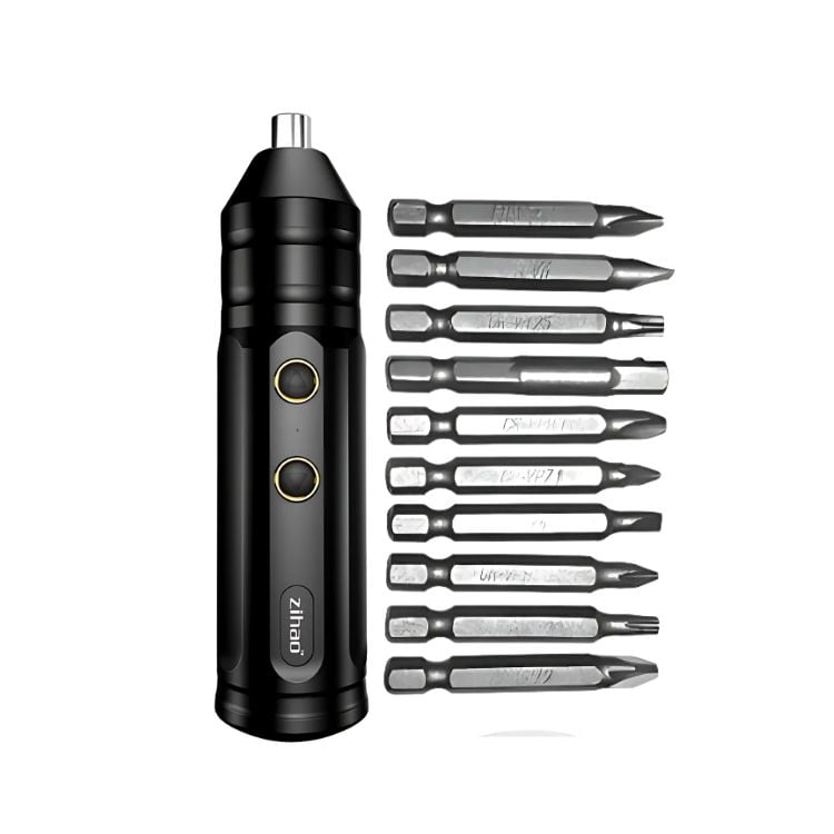 Crusec - Destornillador Recargable Portátil Con Accesorios