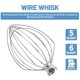 thumbnail image 4 of Whisk Accessments XINBOOGQ de 6 hilos para batidora KitchenAid de 5 a 6 cuartos de galón, 4 of 8