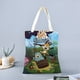 thumbnail image 2 of Lupi & Baduki Bolso de tela con estampado de lienzo para mujer, bolsa de compras reutilizable y estética, con cremallera interior, regalo para mujer,38*45cm., 2 of 6