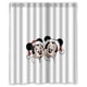thumbnail image 1 of Cortina de ducha con diseño de dibujos animados de Mickey y Minnie, adorable y encantadora, con ganchos, tamaño 60 x 72 pulgadas, 1 of 3