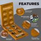 thumbnail image 2 of Juego de mesa Mancala Queensell Classic para 2 jugadores con cierre magnético, 2 of 9