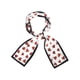 thumbnail image 1 of INSPIRE CHIC Bufandas Delgadas de Seda con Estampado de Corazones Cinta Larga para el Cabello Envoltura de Bolso Blanco 96x10cm/38x4", 1 of 6