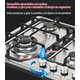 thumbnail image 3 of Encimera Cocina A Gas Con Encendido Eléctrico 4 Quemadores Plateado, 3 of 9