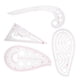 thumbnail image 5 of Regla curva de 4 piezas, multifunción, para variar la forma, para coser, graduar, corregir, herramienta de diseño de ropa de plástico, 5 of 11