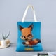 thumbnail image 2 of Zoo Battle Arena Bolso de tela con estampado de lienzo para mujer, bolsa de compras reutilizable y estética, con cremallera interior, regalo para mujer, 35 × 40 cm., 2 of 6
