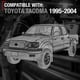 thumbnail image 4 of Juego de manijas de puerta exterior de metal mejorado para Toyota Tacoma 95-04, 4 of 5