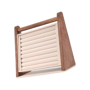 Ioensy - Soporte De Exhibición De Anillos, Organizador De Joyas Para Collares, Pulseras, Tocador, Color Beige