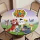 thumbnail image 5 of Leo y Tig-theme Fitted Round Tablecloths Elastic Edged Table Covers Waterproof Table Cloth for Kitchen Holiday Party Tables Decor 150cm, 5 of 6