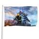 thumbnail image 1 of Halo Bandera impresa con temática, regalo perfecto para fanáticos, amigos y familiares, y adecuada para actividades al aire libre e interiores, decoraciones de fiesta. 120*180CM, 1 of 6