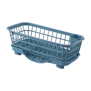 Bothyi - Sobre El Fregadero, Estante Para Platos, Cesta, Cuenco, Soporte De Secado Para Platos, Palillos, Cucharas, Azul