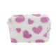 thumbnail image 1 of Bolsas de Maquillaje con Cordón en Forma de Corazón de Unique Bargains para Viajes de Vacaciones y Negocios, Rosa Púrpura de Felpa, 1 of 5