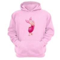 Genérico - Polerón Canguro Puerquito Pooh Rosa Talla L Unisex