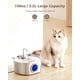 thumbnail image 2 of Fuente de agua para gatos Neareal de acero inoxidable de 3,2 L con ventana, 2 of 8