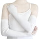 thumbnail image 1 of Calentadores de brazos sin dedos para mujer, guantes elásticos de invierno, guantes acrílicos de 50 cm de largo., 1 of 6