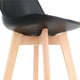 thumbnail image 2 of Pisos Taburete De Bar 75 Cm Crewe Respaldo Negro, 2 of 3