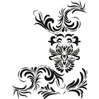 Rienda Libre Graphics - Decomural Floral Design Flower Corner Ws-18231