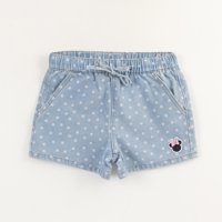 Short Niña Azul Denim Puntos Minnie Disney