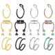 thumbnail image 1 of 12 piezas de aros de nariz falsos, aros dobles y aros magnéticos para septum, calibre 20 (20G) de acero quirúrgico hipoalergénico, para mujer y hombre, estilo clip‑on, 1 of 7