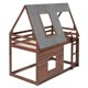 thumbnail image 4 of Cama doble de madera con techo, escalera y deslizador, 4 of 6