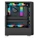thumbnail image 3 of Gabinete Kronos Ice Drilling, Atx, Vidrio, 4 Coolers Rgb Negro, 3 of 3