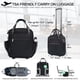 thumbnail image 2 of Bolsa de mano con ruedas EMPSIGN para debajo del asiento, 16 pulgadas, ligera, negra, 2 of 3