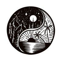 Bothyi - Escultura De Decoración De Pared De Metal Decoración De Yin Yang De Metal Para La Sala De Estar Del Hogar