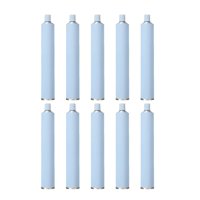 Magideal - 10 Tubos Vacíos De Pintura Al Óleo, Envases Metálicos Exprimibles Con Tapa, 60 Ml, Para Artículos De Tocador, Acuarelas, Muestras De Cosméticos Y Pint