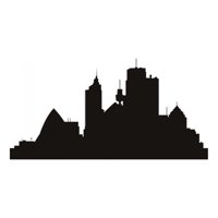 Rienda Libre Graphics - Decomural Cityscape City Skyline Ws-15755