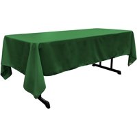 Mantel La Linen, Popelina De Poliéster, Lavable, 152 X 305 Cm, Color Verde