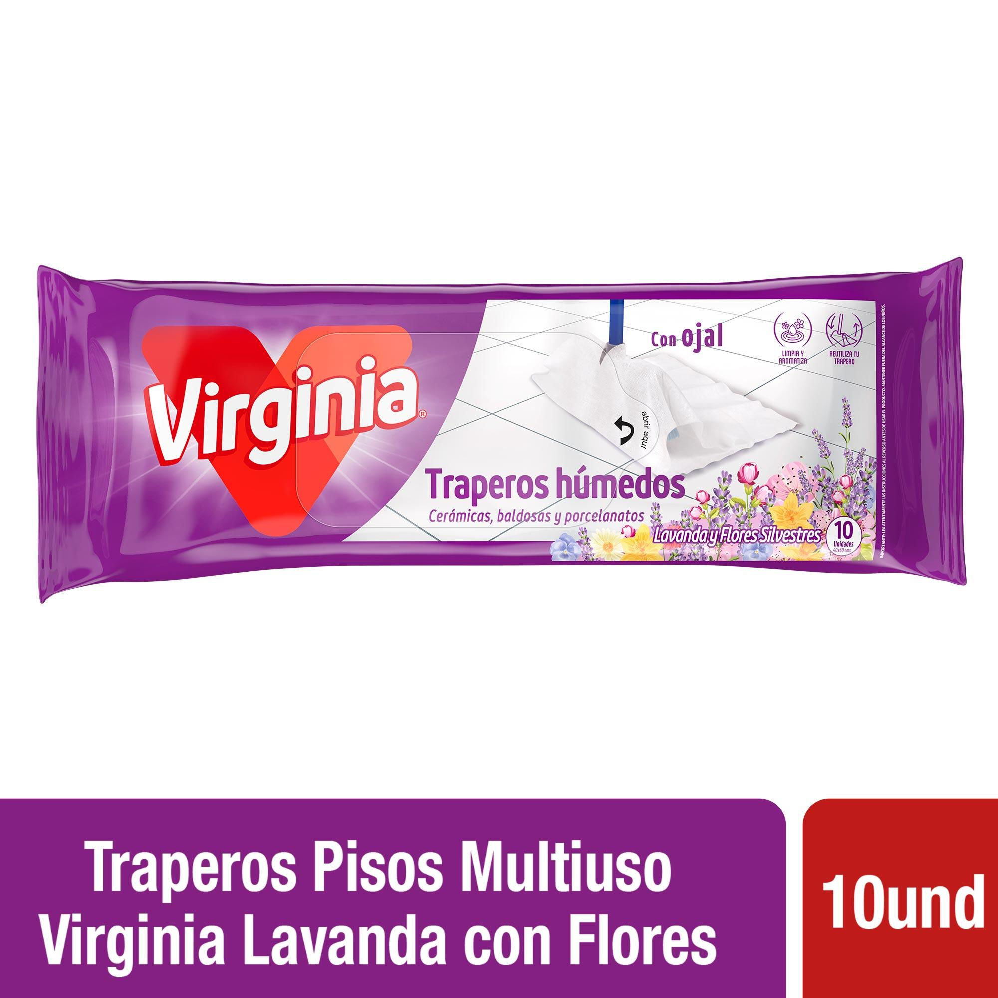 Virginia - Trapero Multiuso Lavanda Con Flores Silvestres