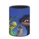 thumbnail image 3 of Loro-theme Cylinder Pen Holder Pencil Organizer with Flannel Lining PVC Leather Material Cardboard Base for study work 10*8CM, 3 of 6