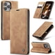thumbnail image 1 of CaseMe Funda de Cuero para iPhone 16 Pro Max, Funda de Cuero Tipo Billetera con Tarjetero, Cierre Magnético, a Prueba de Golpes, Soporte, Funda Protectora para iPhone 16 Pro Max, Marrón, 1 of 12
