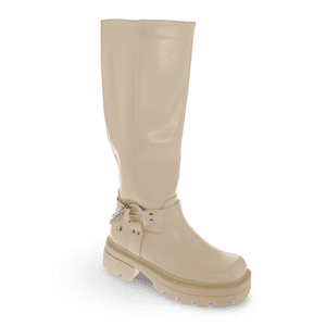Bota Cadena Beige Vía Franca
