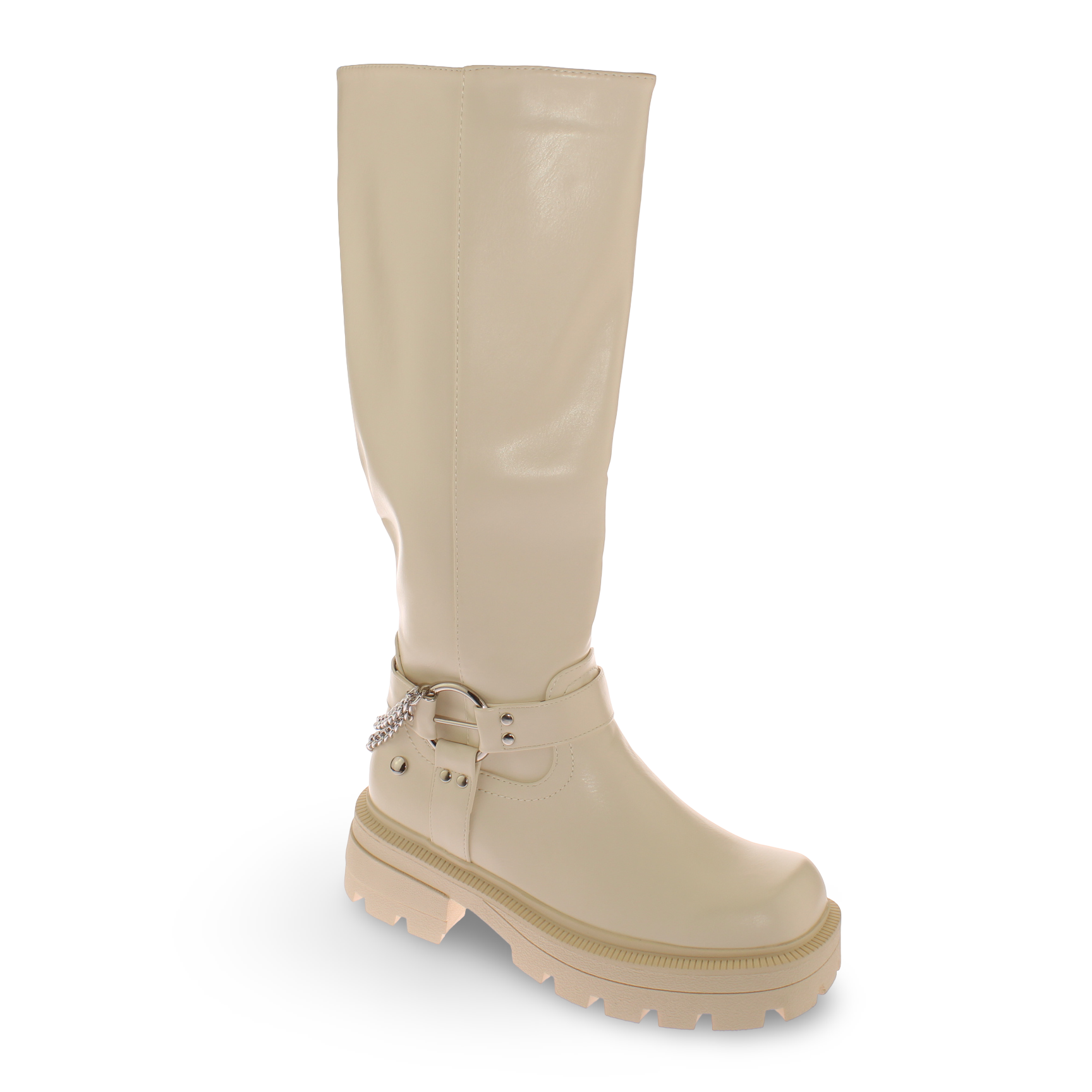 Bota Cadena Beige Vía Franca