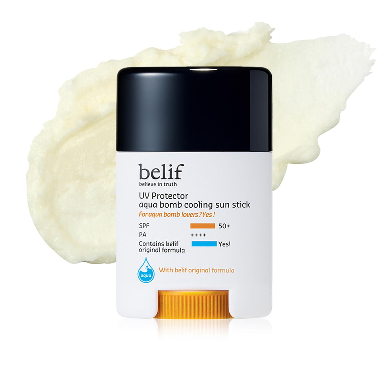 Protector Solar En Barra Belif Aqua Bomb Stick Spf50+ Pa++++ Blanco