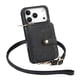 thumbnail image 1 of Funda Tipo Cartera con Correa Cruzada para iPhone 17 Pro Max Protección Contra Golpes Negro, 1 of 6
