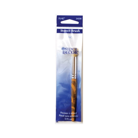 Pincel de pintura a cuadros para decoración de cuadros, 10 mm, redondo (paquete de 6)