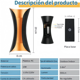 thumbnail image 4 of Pack 2 Aplique Led  BelugCálida Moderno Impermeable Exterior Negro, 4 of 5