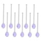 thumbnail image 4 of 10x Cucharillas De Vidrio Apto Para Lavavajillas Cuchara Agitadora Para Remover La Barra De Café Púrpura, 4 of 5