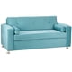 thumbnail image 3 of Sofa Vivo 3 Cuerpos Felpa 12 Turquesa, 3 of 5