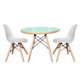 thumbnail image 2 of Comedor Menta + 2 Sillas Sin Brazos Blancos, 2 of 2