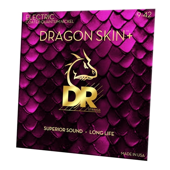 Cuerdas para guitarra eléctrica DR Strings DRAGON SKIN+ DEQ-9