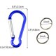 thumbnail image 2 of Mosquetón con clip Wobe, 30 unidades, puerta con resorte con anillo en D, 2 of 6