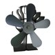 thumbnail image 1 of Mini Ventilador De Estufa Alimentado Por Calor Con Termómetro Gratis Mini 5 Aspas Gris, 1 of 5