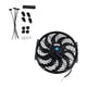 thumbnail image 2 of Ventilador De Radiador De Refrigeración, Pieza De Hoja Curva, Accesorios Universales, Ventilador De Rendimiento, 7 Pulgadas, 12V, 80W, 2 of 5