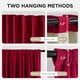 thumbnail image 3 of Cortinas opacas Joydeco de terciopelo rojo 100% 213 x 213 cm, 2 paneles, 3 of 9