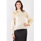 thumbnail image 1 of Blusa de Gasa con Mangas Obispo y Cuello Anudado El Mirage, 1 of 5
