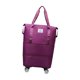 thumbnail image 2 of Bolsa De Lona Con Ruedas Para Ropa, Bolso De Mano Con Ruedas Para Exteriores, Deportes, Fitness, Color Morado Y Rojo, 2 of 5