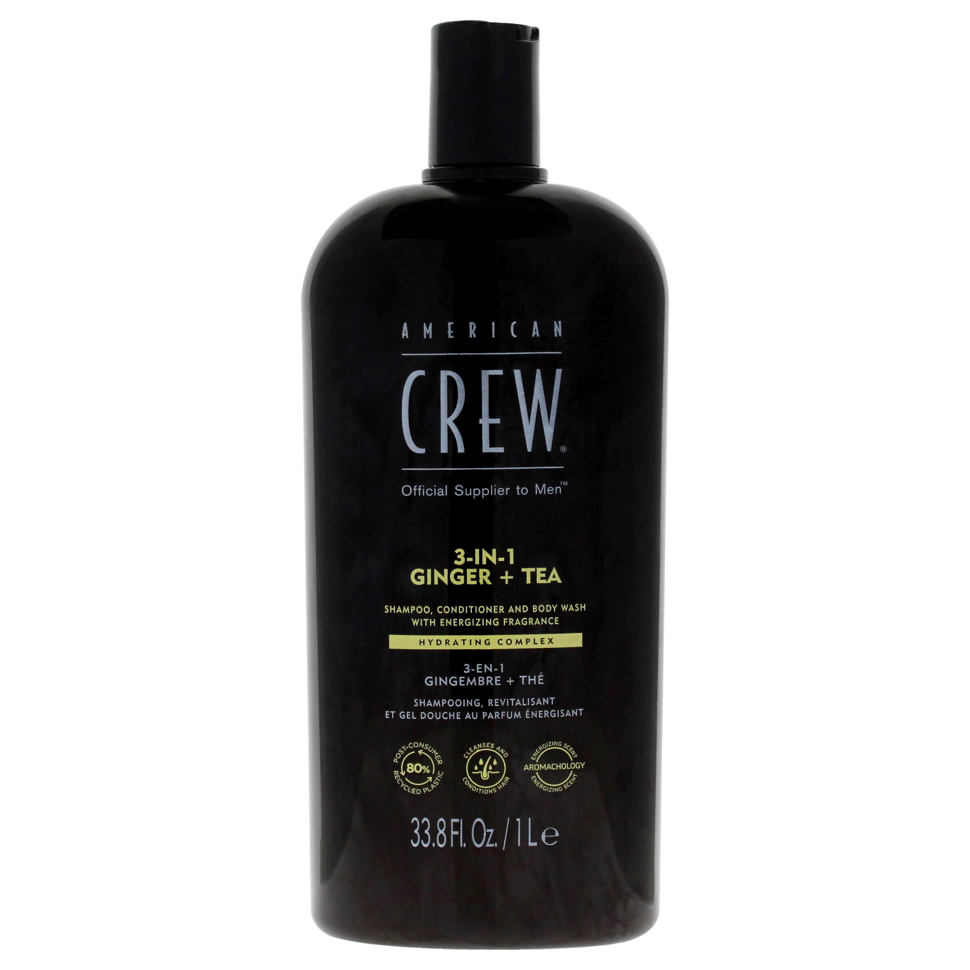 Shampoo American Crew 3-en-1 Ginger Plus Tea 1000ml Hombre